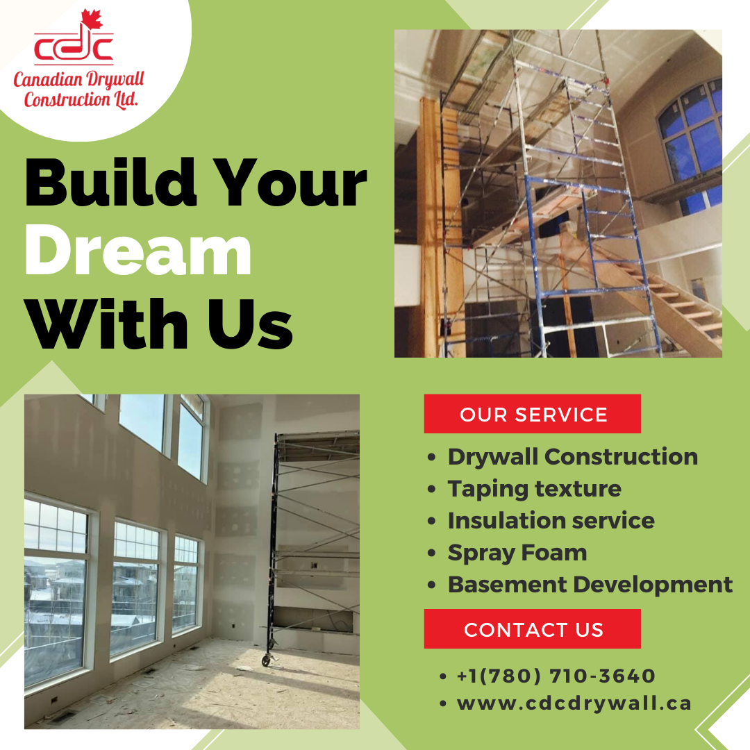 Drywall construction in Edmonton CDC Drywall ltd. Canadiandrywallltd