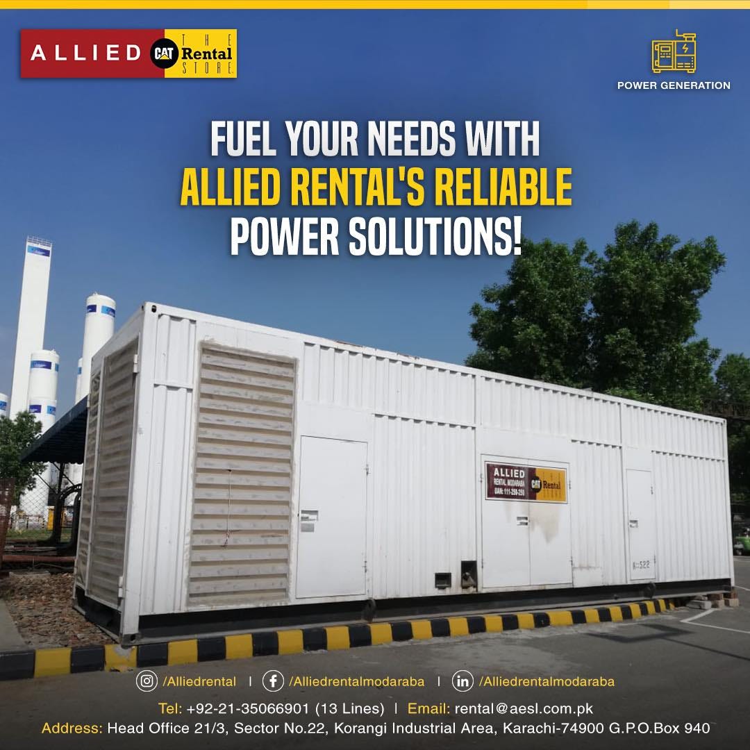Lahore Generator Rental — Allied Generators Allied Rental Modaraba Medium