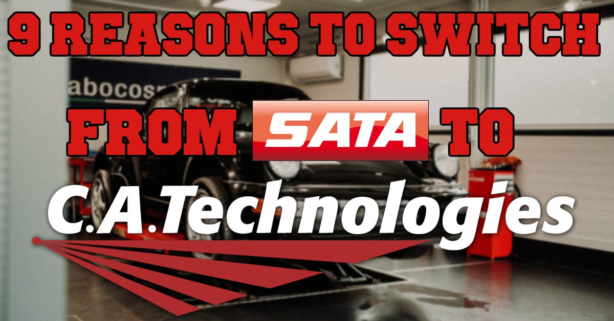 9 Reasons to switch from SATA to C.A. for your Automotive HVLP Guns