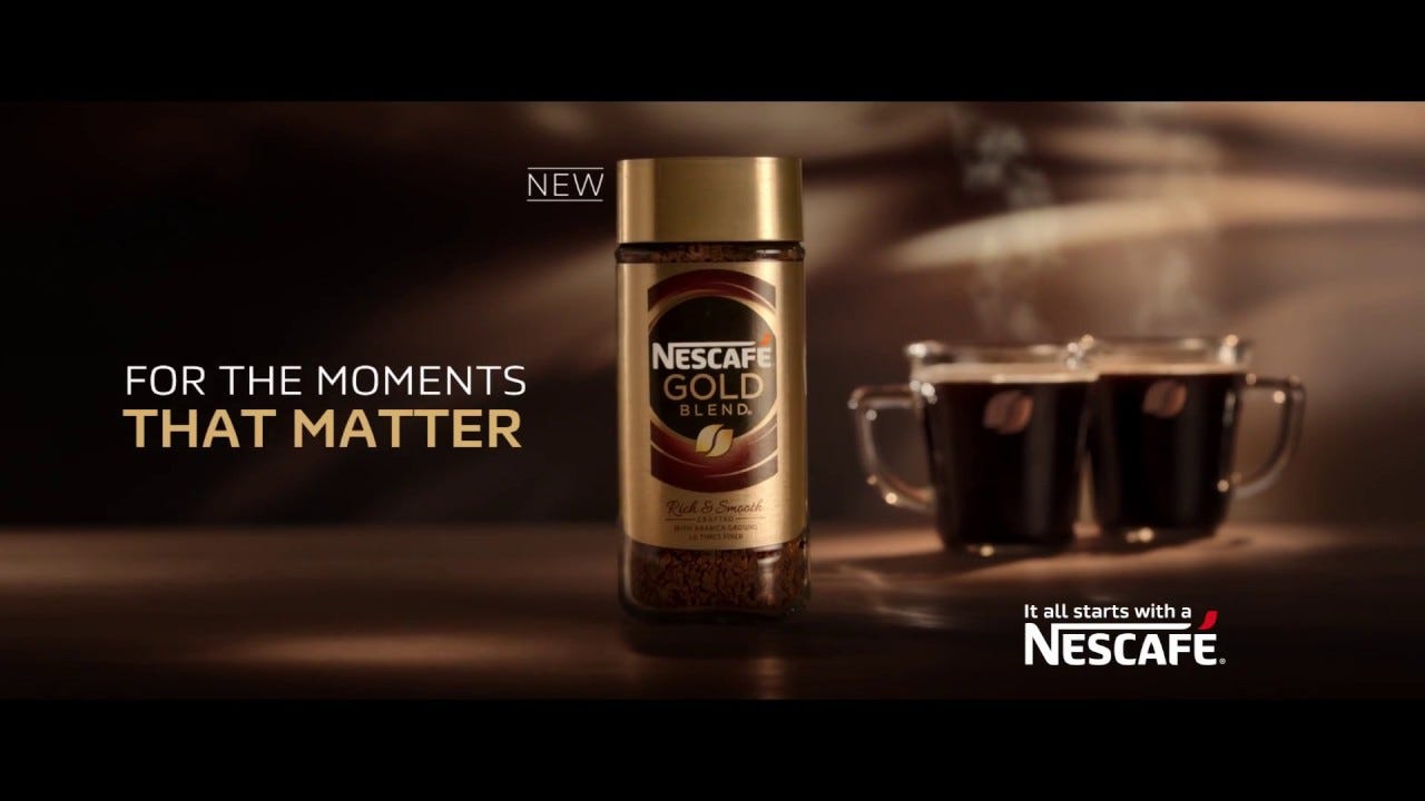 “REMINDER” Moments the BY For Medium NESCAFÉ by | Christiana | Matter That Bramo AD Gold — AN |