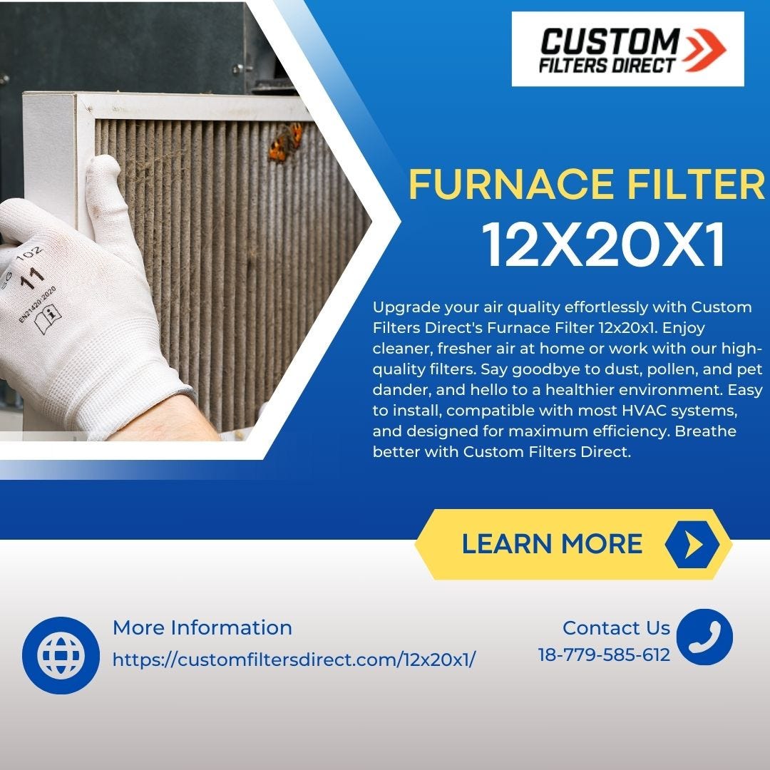 Furnace Filter 12x20x1 Directcustomfilters Medium