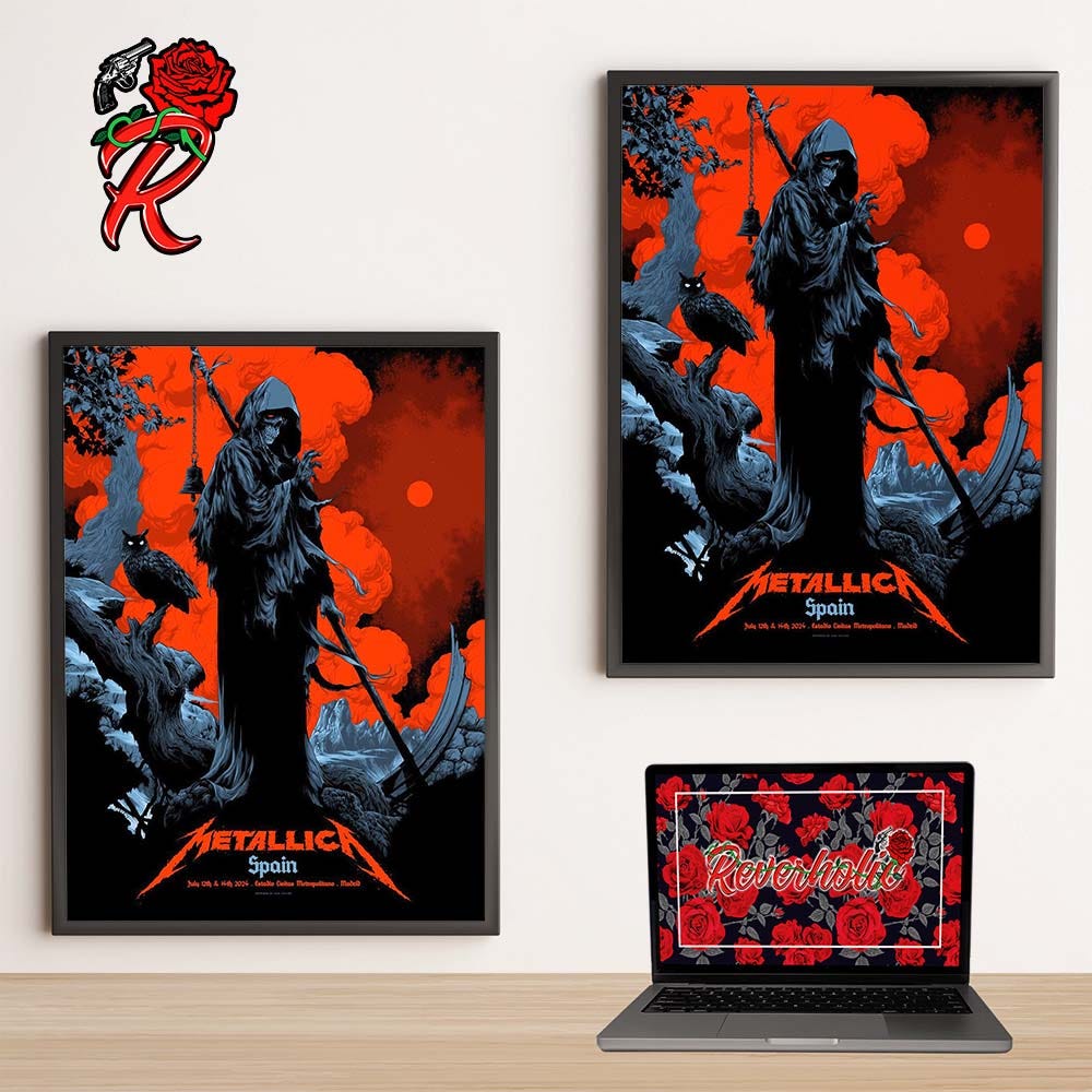 Metallica M72 Chicago IL 2024 Night 1 Merch Tee by Reverholic Aug