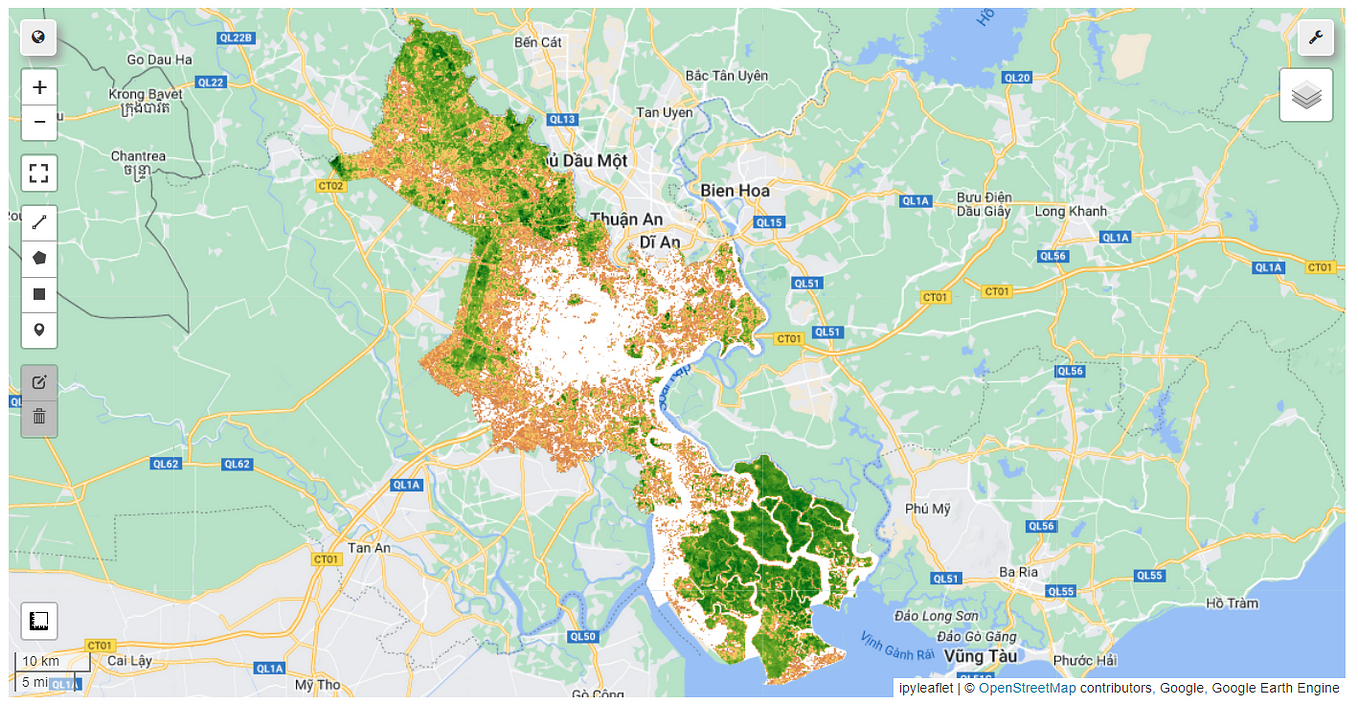 Retrieving Leaf Area Index (LAI) Google Earth Engine (GEE)