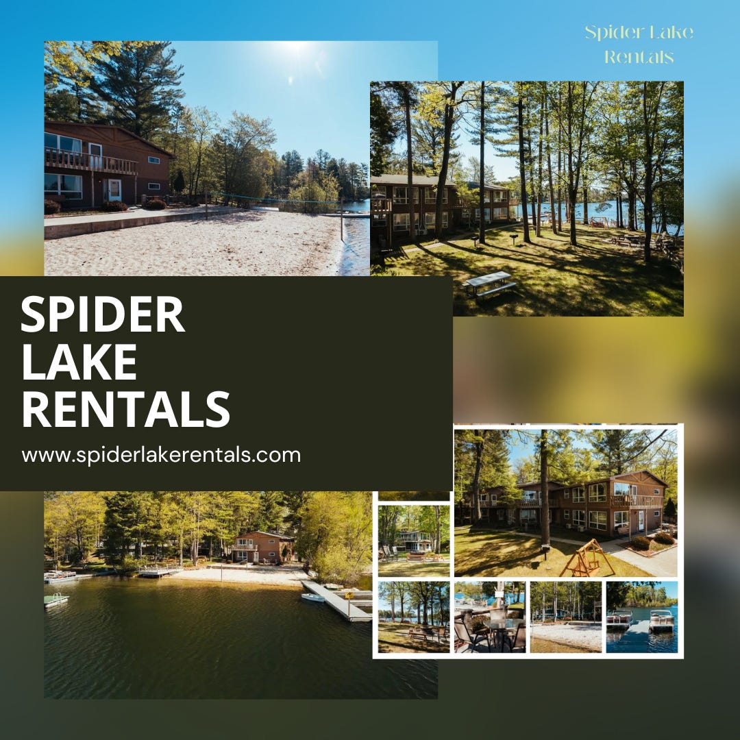 Traverse City Michigan Beach Rentals by Spider Lake Rentals Feb