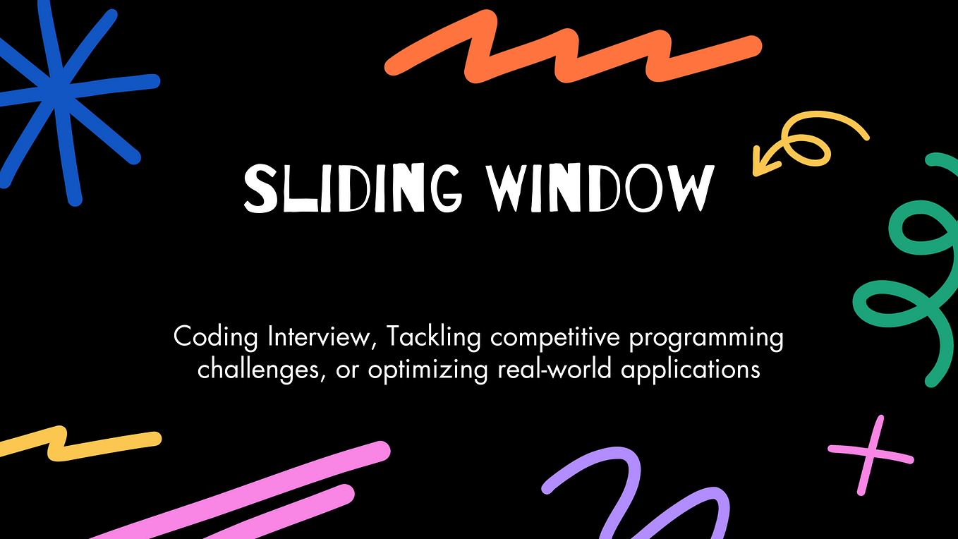 Sliding Window Of Any Length.. Idea: Given two pointers, left (start ...