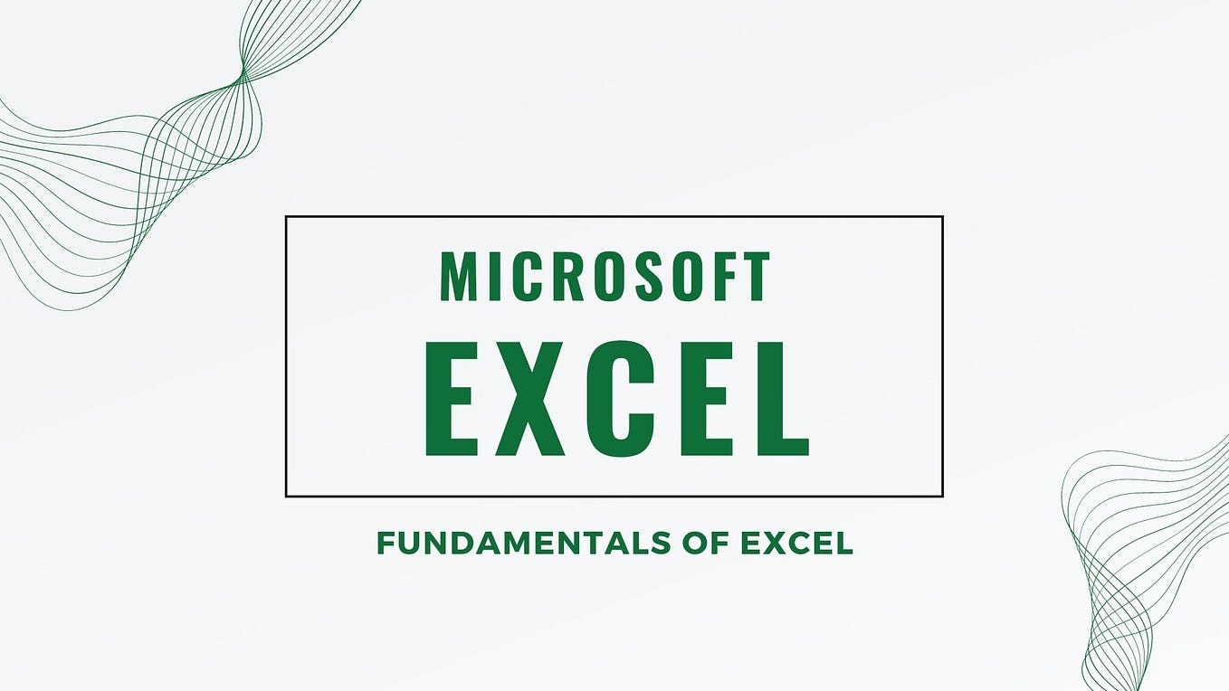 Microsoft Excel: Fundamental of Excel