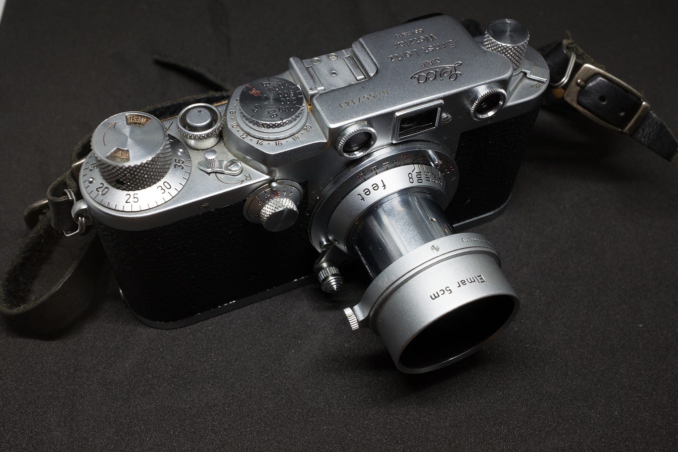 美品・フルセット！バルナックⅢf・RD エルマー50mm f3.5 専用革