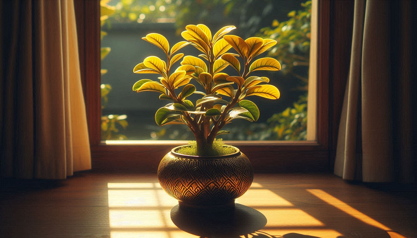 Brazilian Wood Plant,Lucky Wood Plant With Plastic Tray,Easy Care Brazilian Wood Hydroponic Plant,Easy Grow Brazillian Wood Money Tree, Brazilian Lucky Wood Housewarming Gift For Home,Office (Orange