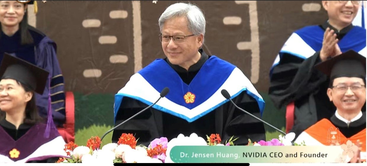 Run, don't Walk” by Jensen Huang at National Taiwan University 2023  Commencement, by Dr. Cervantes Lee