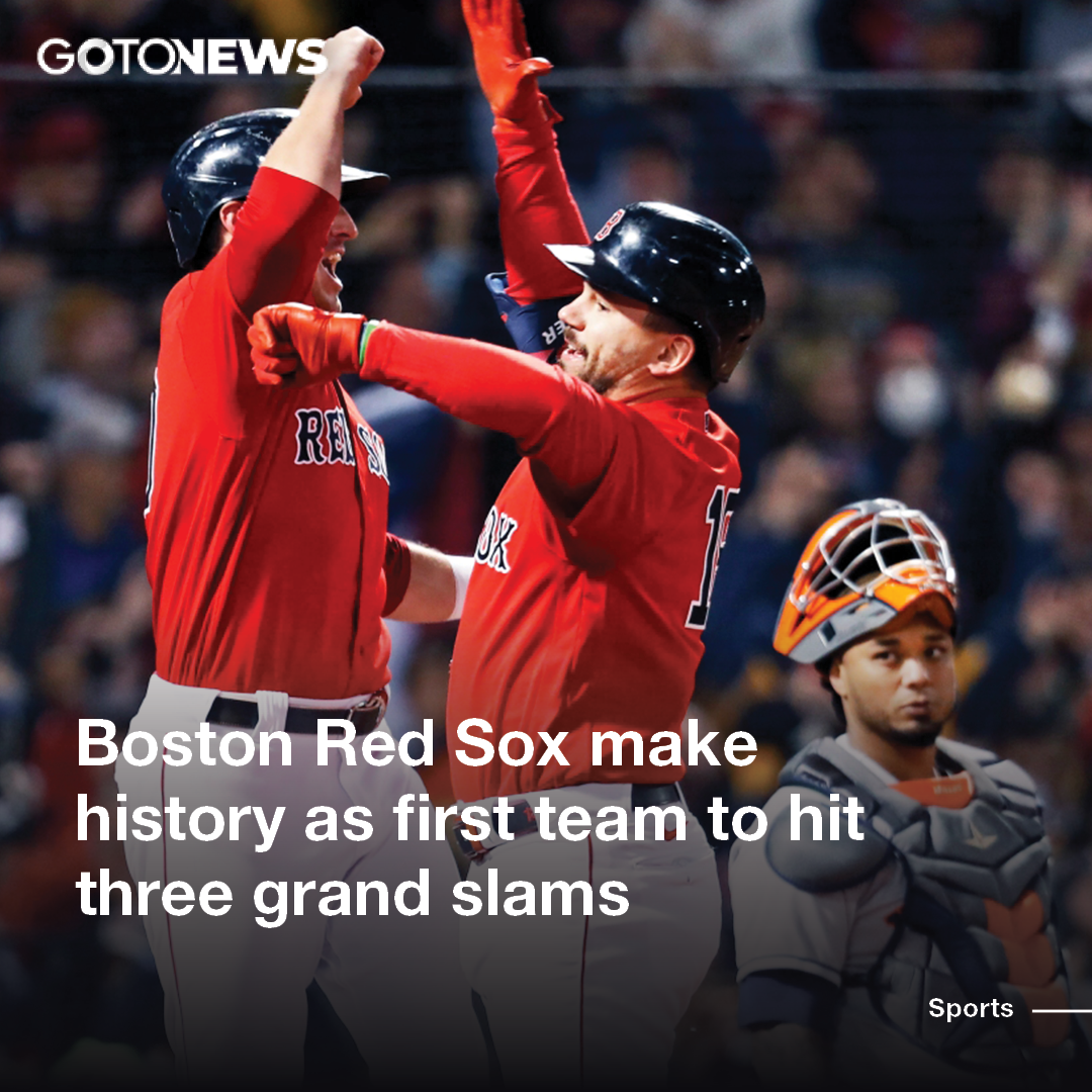 Boston Red Sox make history as first team to hit three grand slams