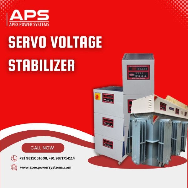 Apex Power Systems Your Trusted Manufacturer of 100 KVA Servo Voltage