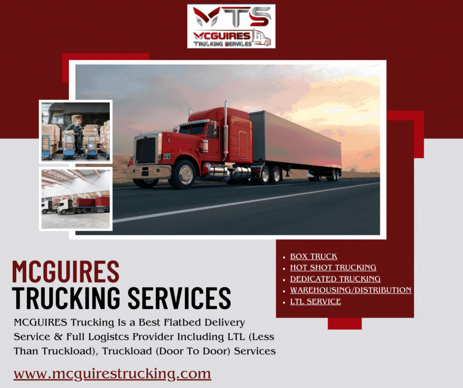 Flatbed Truck Delivery Service — McGuires Trucking Services McGuire