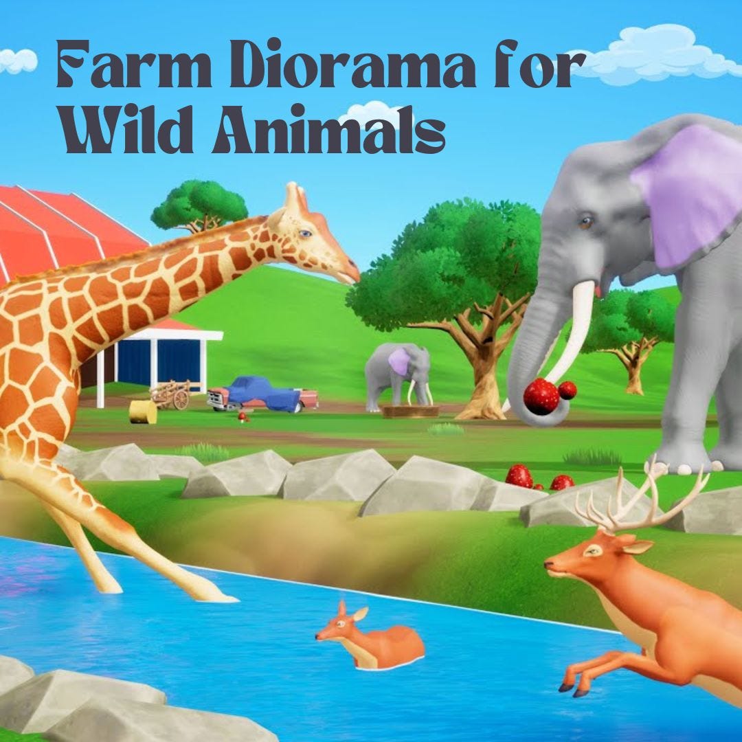 Barn Animals And Wild Animals New Farm Diorama Cows Pigs Goats barn-animals-and-wild-animals-new-farm-diorama-cows-pigs-goats