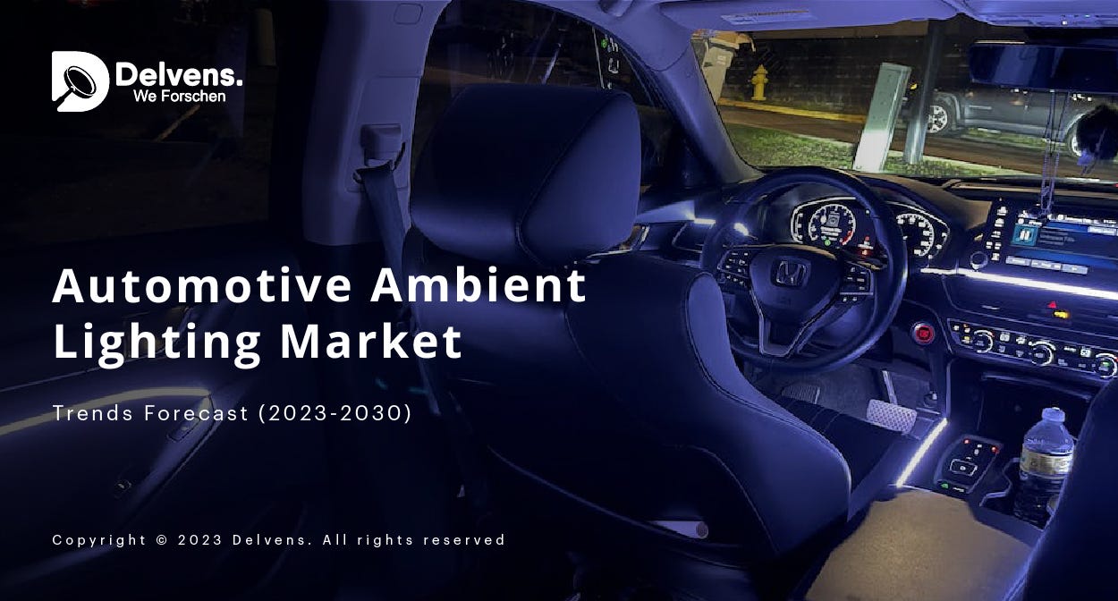 Automotive Ambient Lighting Market to grow at a highest CAGR of 11.4% by  2030 | by Delvens | Medium