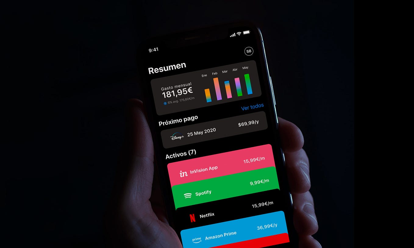 Your subscriptions, under control — UX/UI Case Study | by Saagar ...