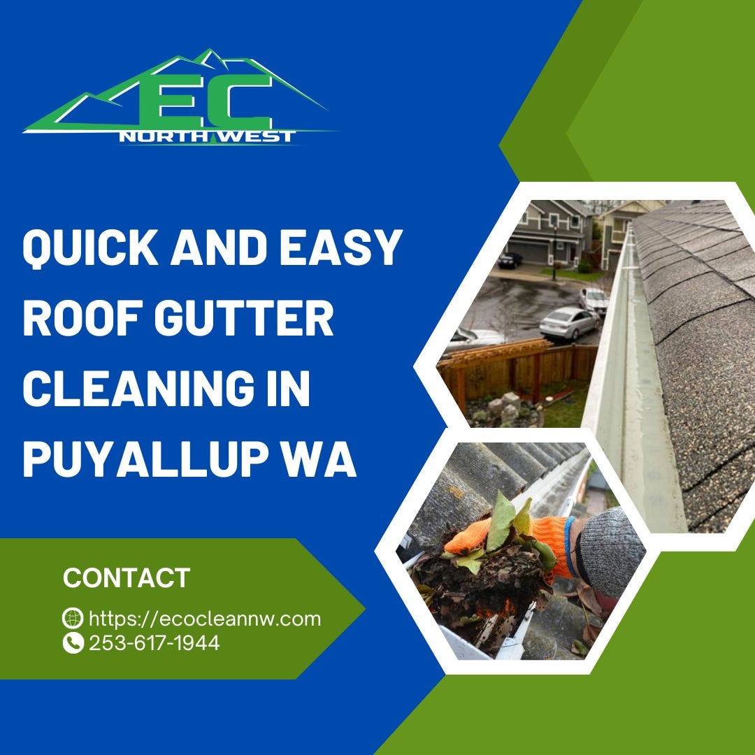Expert Gutter Cleaning Services in Puyallup, WA Eco Clean Northwest