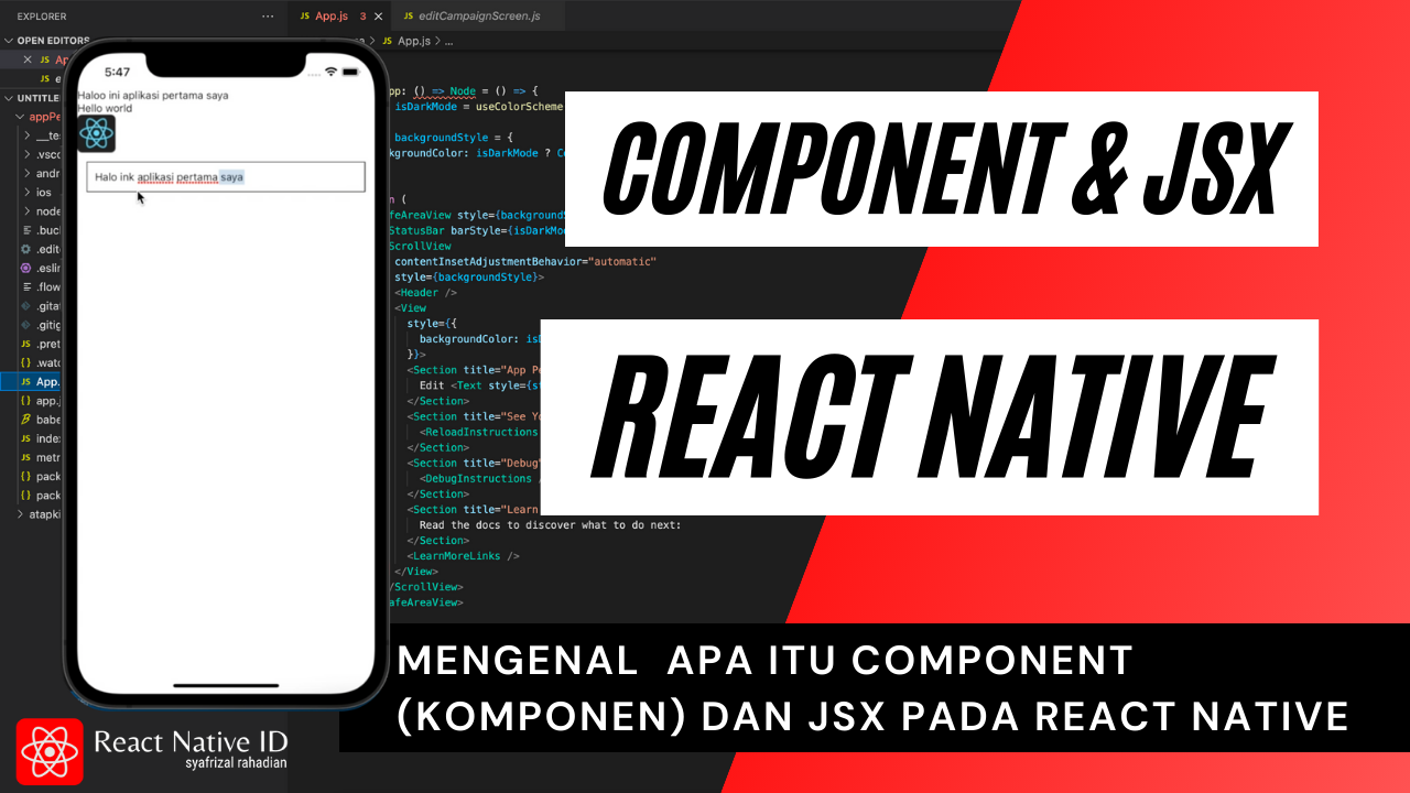 Mengenal Props dan State pada React Native | by syafrizal rahadian | Medium