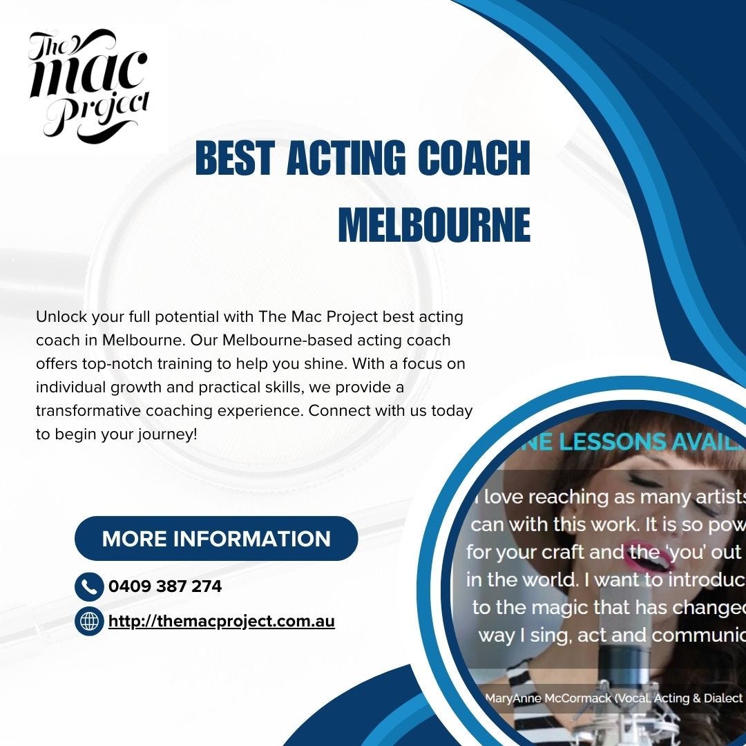 Best acting coach Melbourne Project Mac Medium