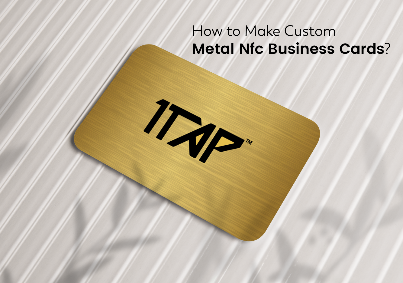 Buy NFC Metal Business Cards Now, 1 Tap Cards. Medium