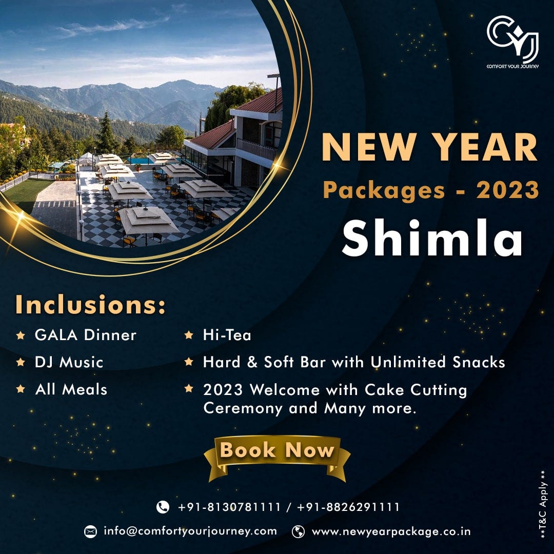 Shimla New Year Packages 2023 sanchi jain Medium