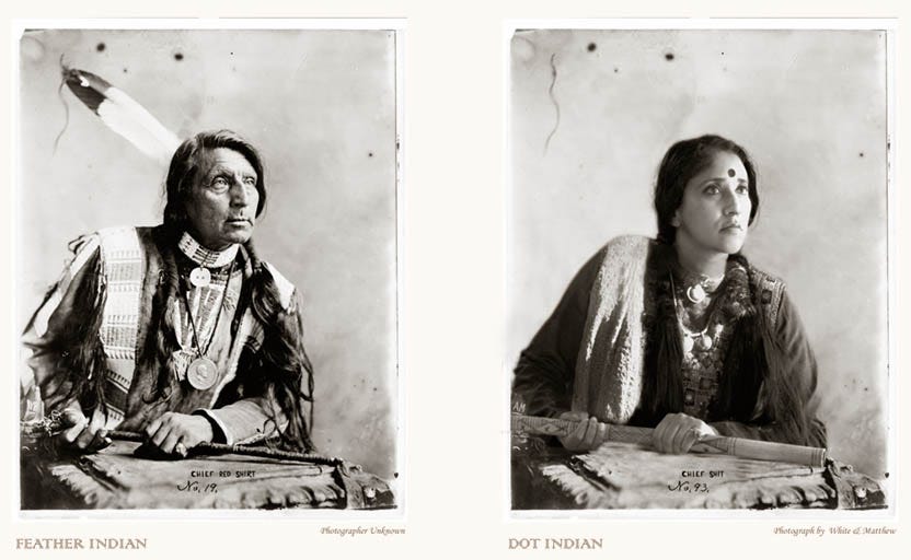 What’s racist about dots and feathers?
