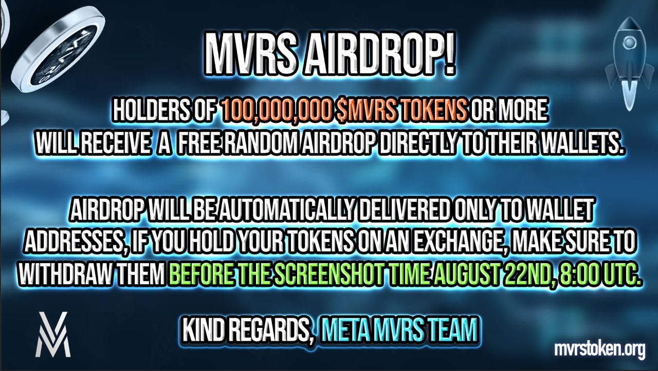 Meta MVRS AirDrop