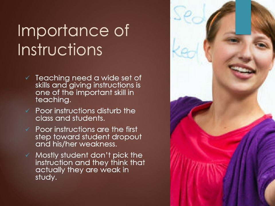 The Role of Clear Instructions in Classroom!