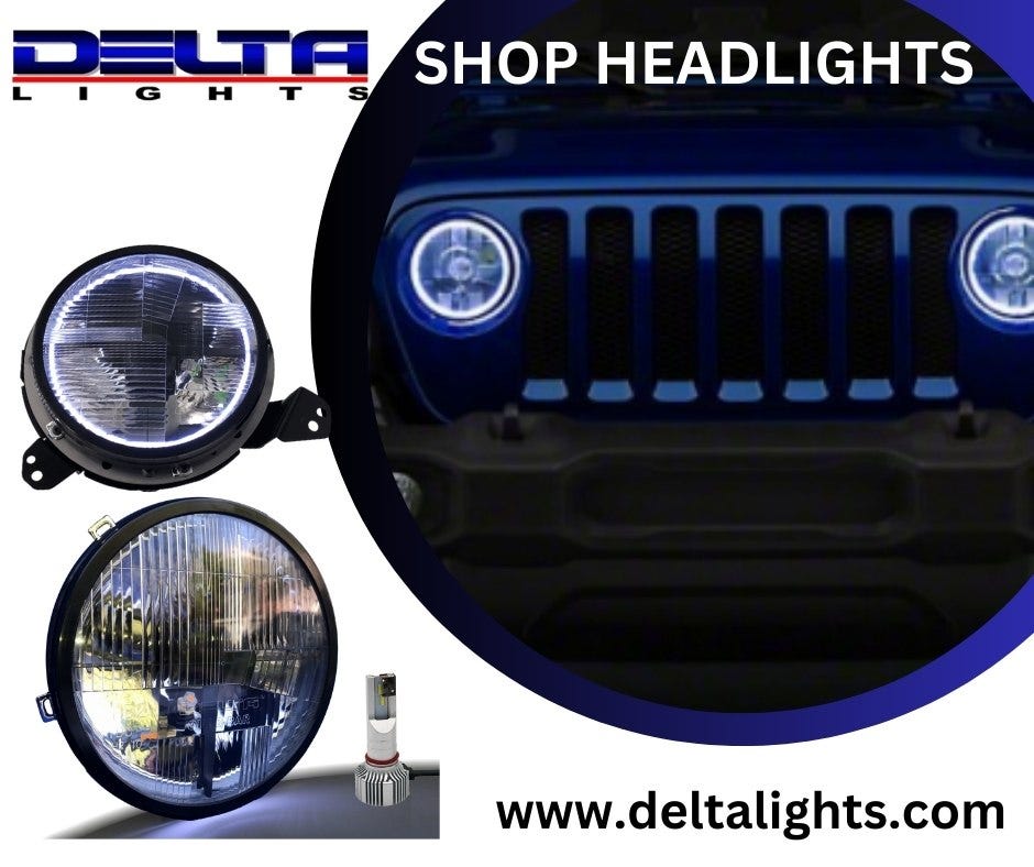 Roof Light Bars for Jeep/Trucks/ SUV - Delta Light - Medium
