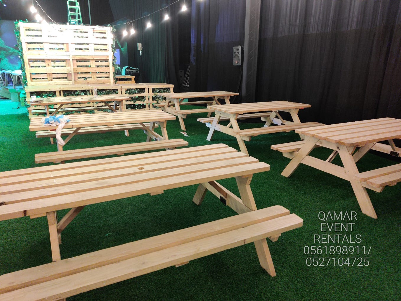 Clear Acrylic Chiavari Chair & Wooden Oak Table for rent in Dubai by