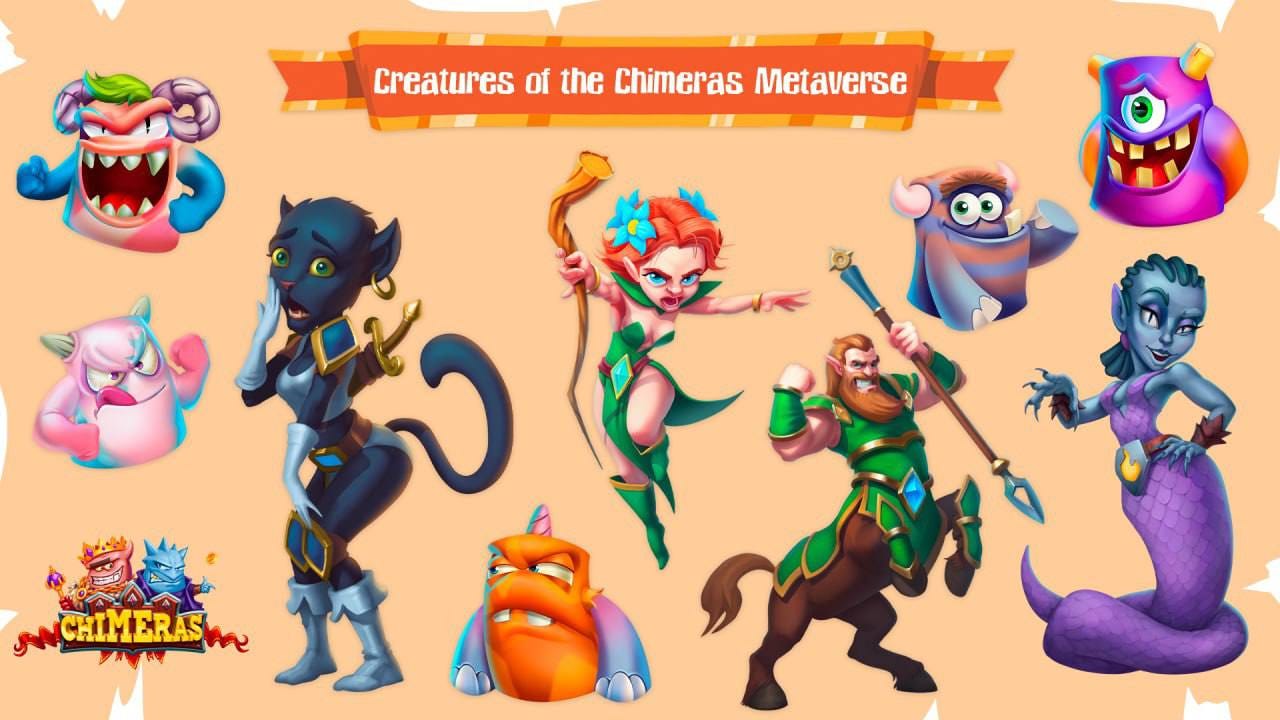 What kind of creatures are there in Chimeras Metaverse?