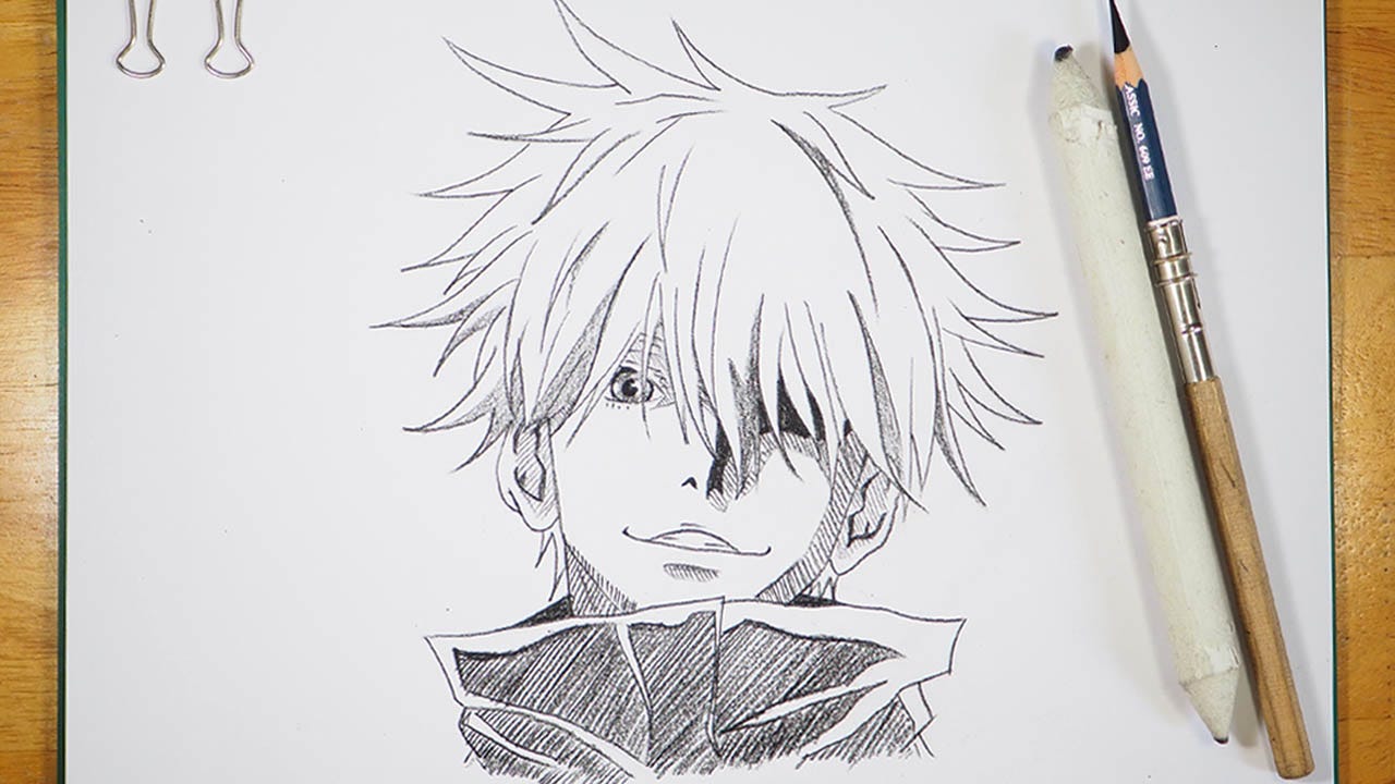 How to Draw Gojo Satoru. Drawing Gojo Satoru, a character from…, by Anime  Drawing, Dec, 2023