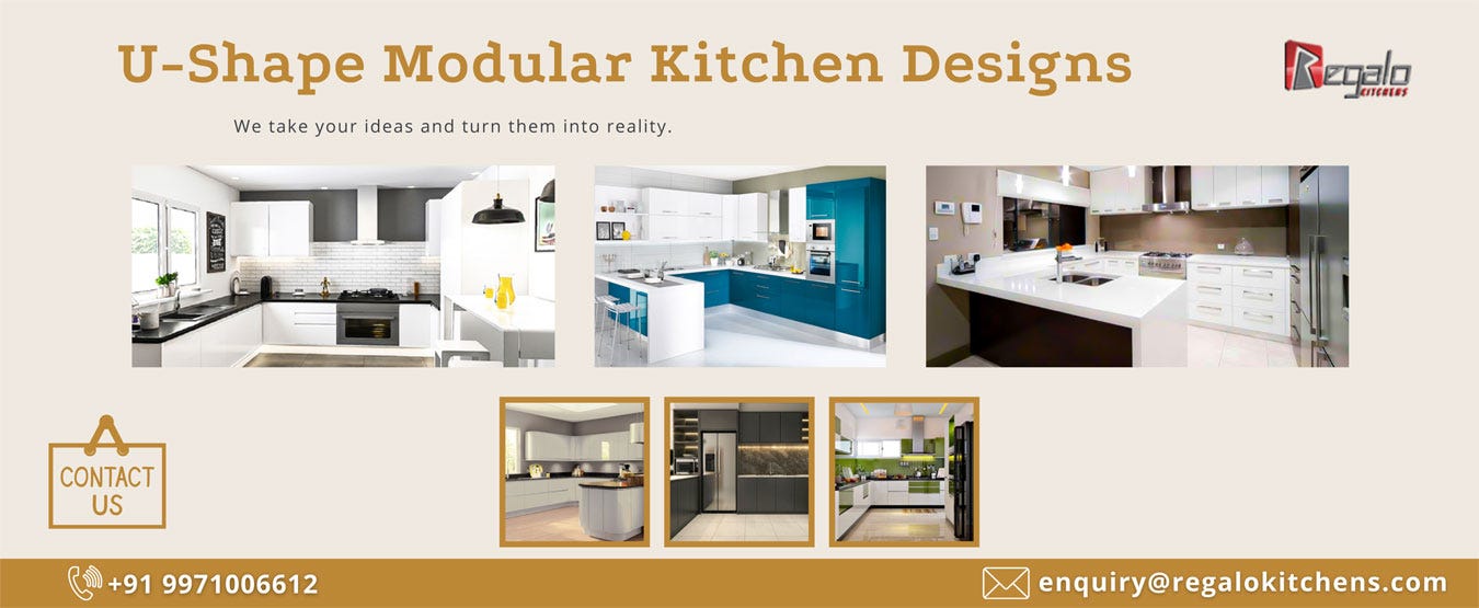 Small Modular Kitchen Design in Ghaziabad - Regalo kitchens - Medium