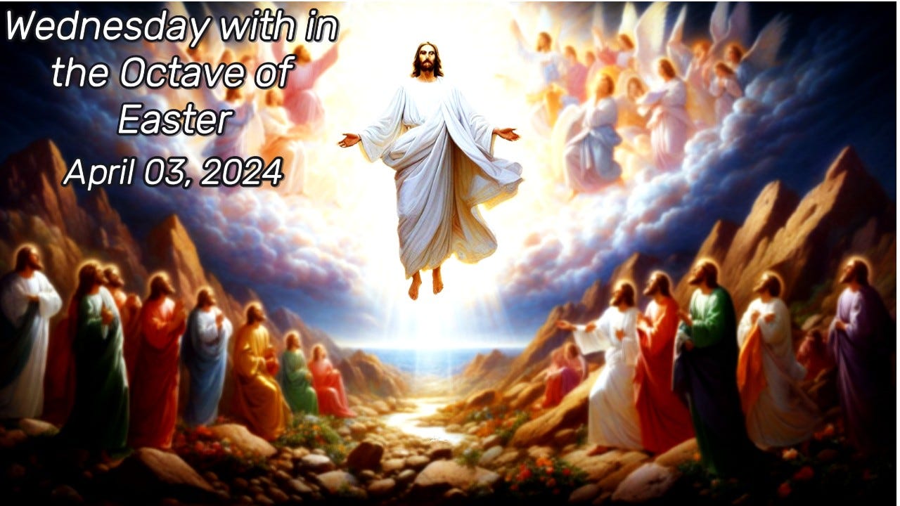 Thursday in the Octave of Easter. Gospel (Lk 243548) by D M Apr