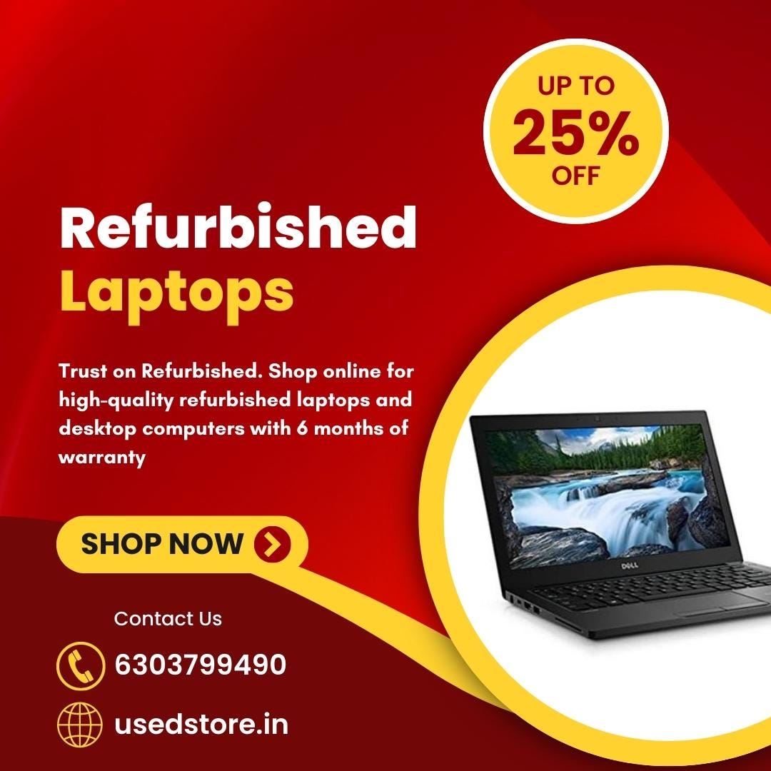 Differences between refurbished and used laptops used store Medium