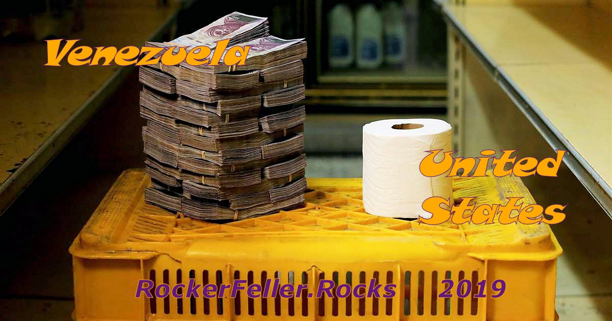 A roll of toilet paper in Venezuela costs thousands of dollars due to severe inflation caused by printing free money.