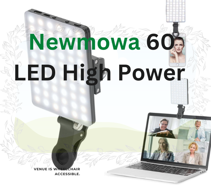 Newmowa 60 LED High Power Rechargeable Clip Fill Video Conference
