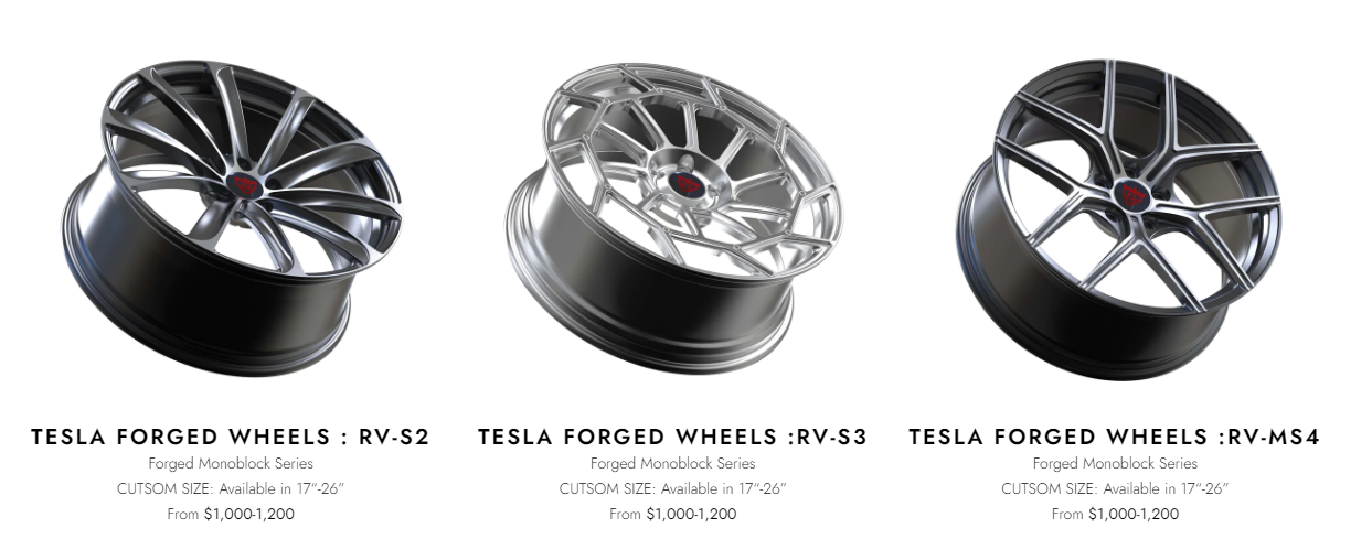 2022 Best Tesla Aftermarket Custom Forged Wheels