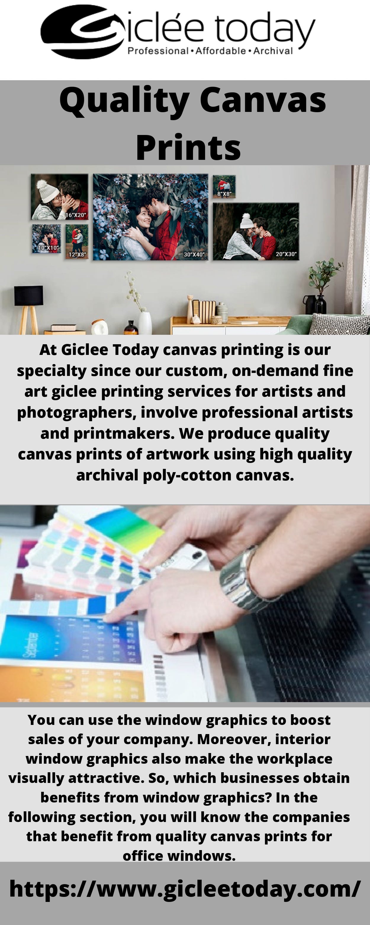 Giclee on Canvas Giclee Today Medium