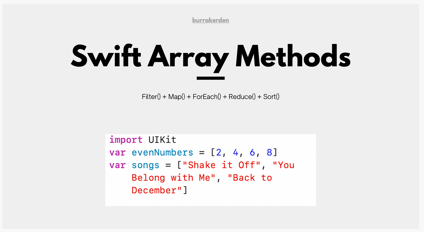 5 Most Important Swift Array Methods Every Developer Should Master