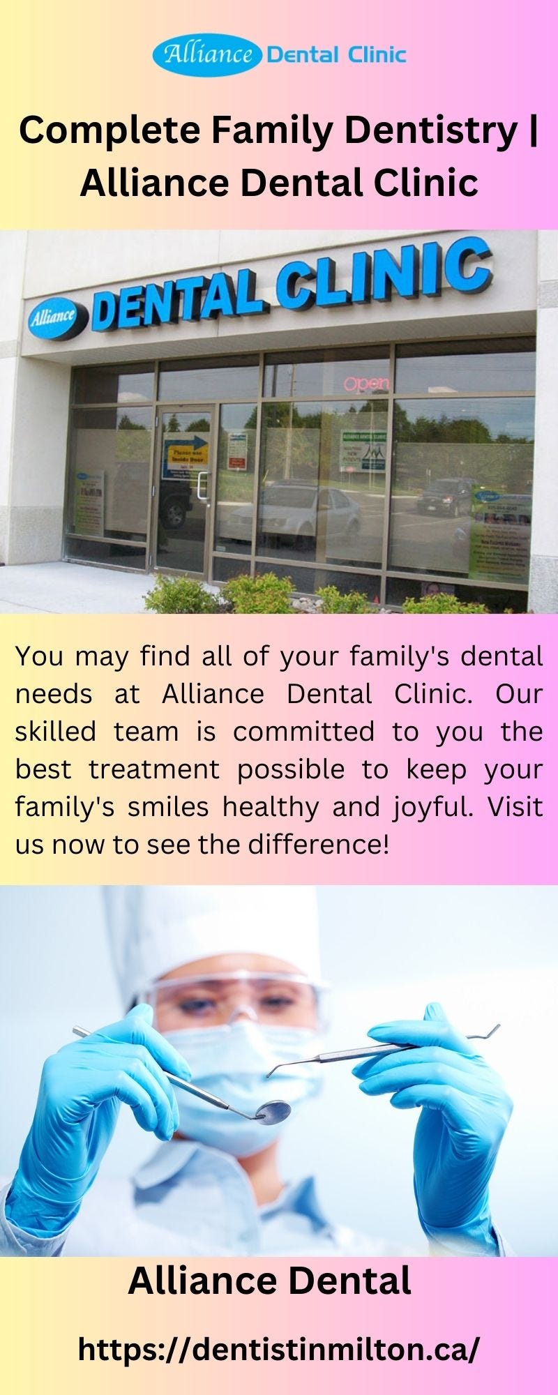 Dental Emergency Treatment Alliance Dental Clinic Dentistinmilton