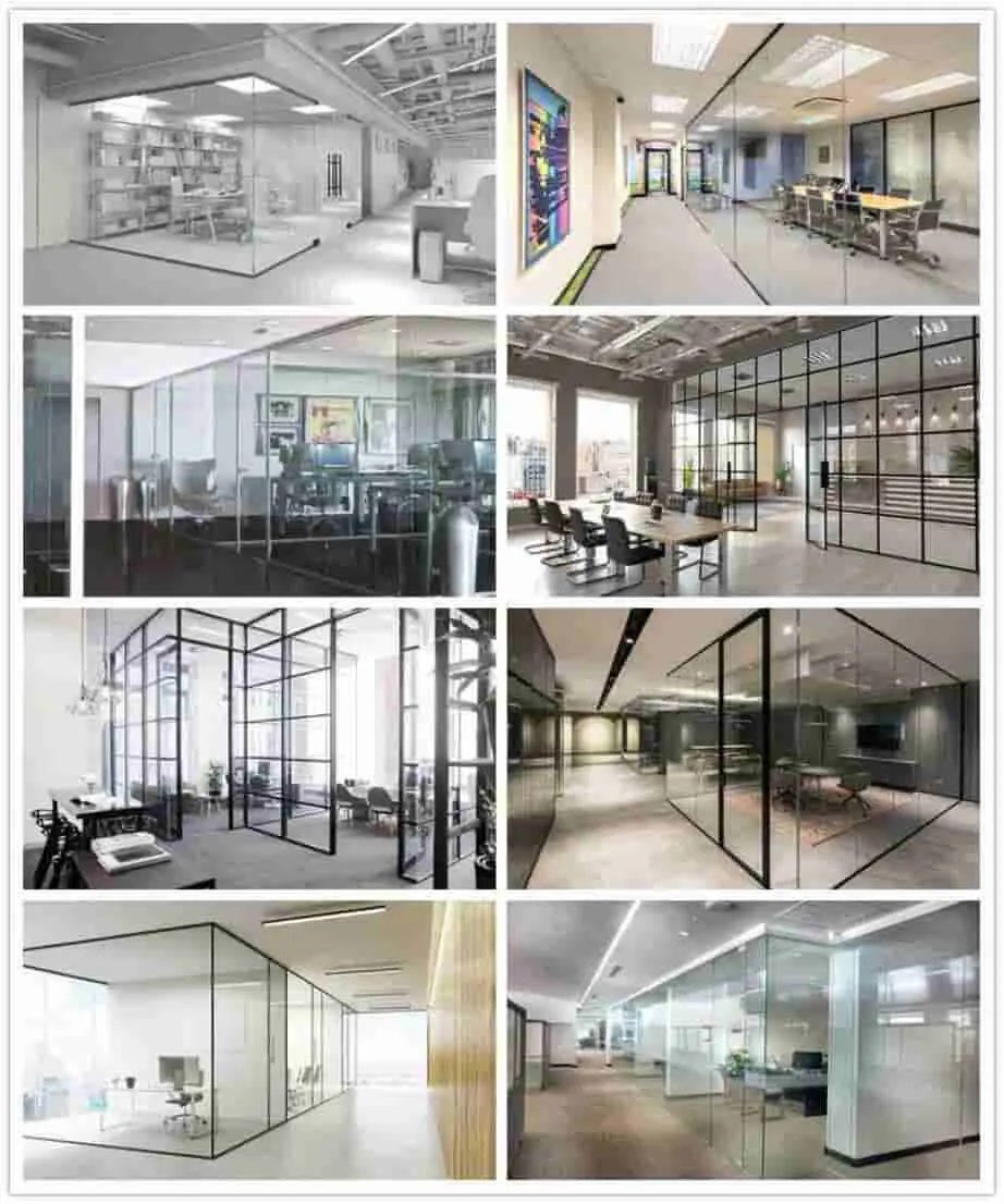 Best quality 12mm clear tempered frosted glass office partitions price ...
