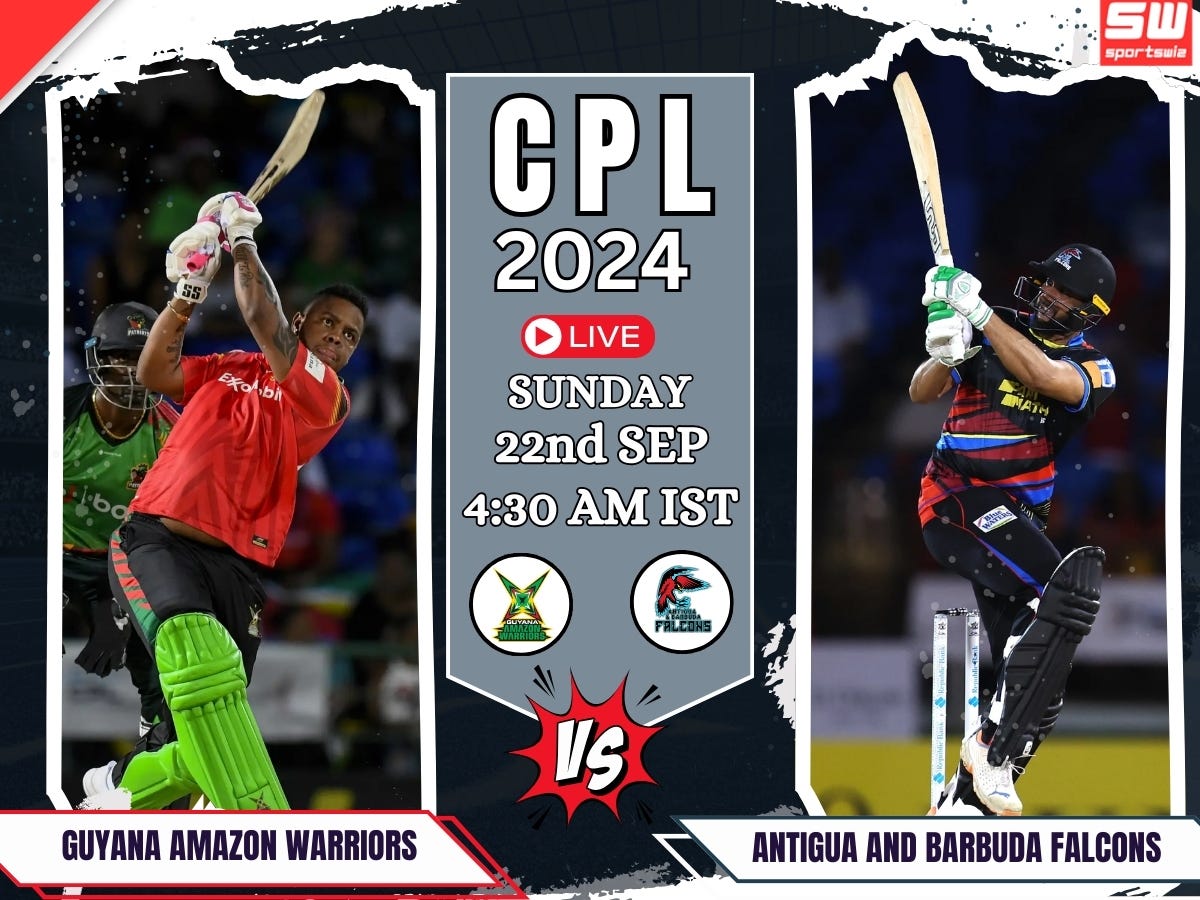 Guyana Amazon Warriors vs Saint Lucia Kings Caribbean Premier League