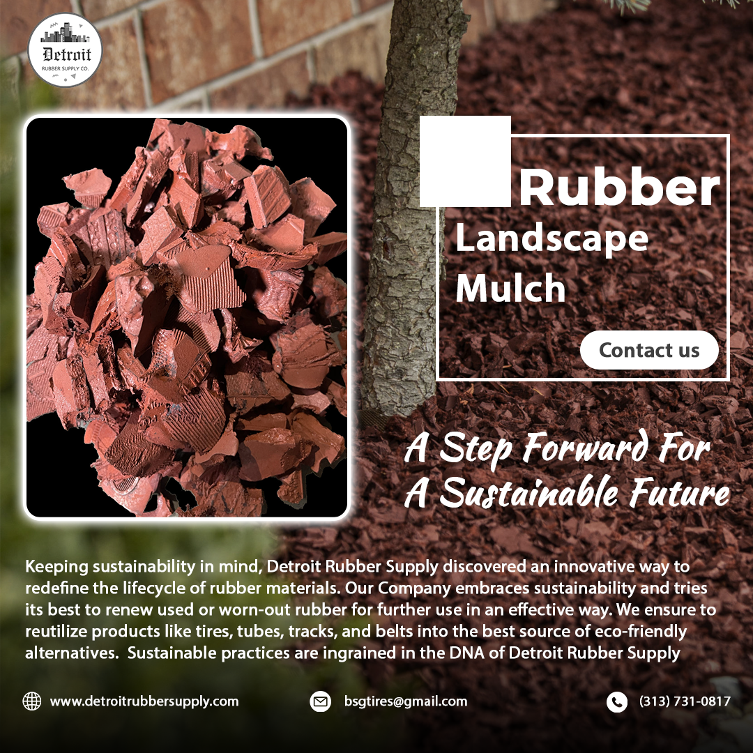 Dark Rubber Mulch: Eco-Friendly Landscaping Solutions at Detroit Rubber ...