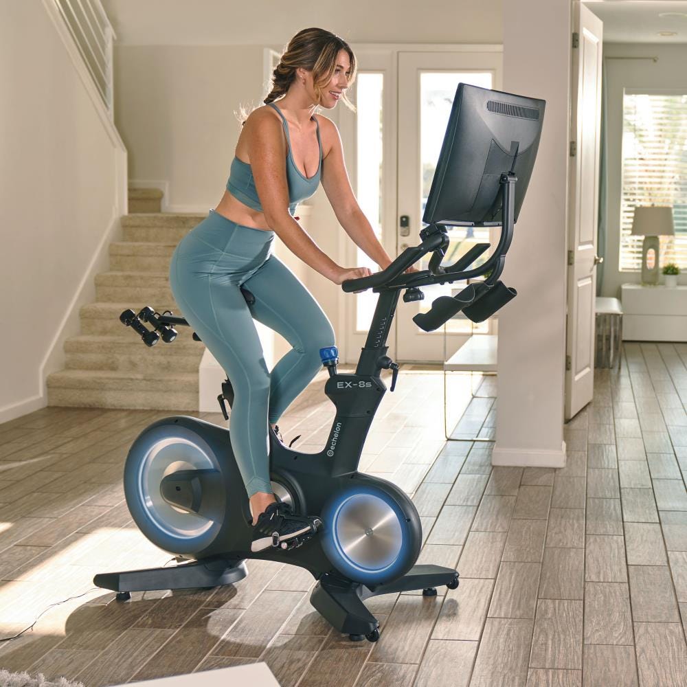 Stationary Exercise Bike With Screen