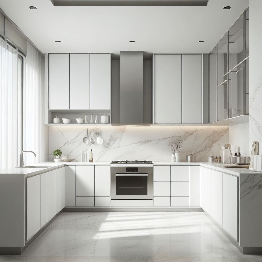 Enhancing Your Kitchen’s Elegance: White Kitchen Cabinets with Black ...