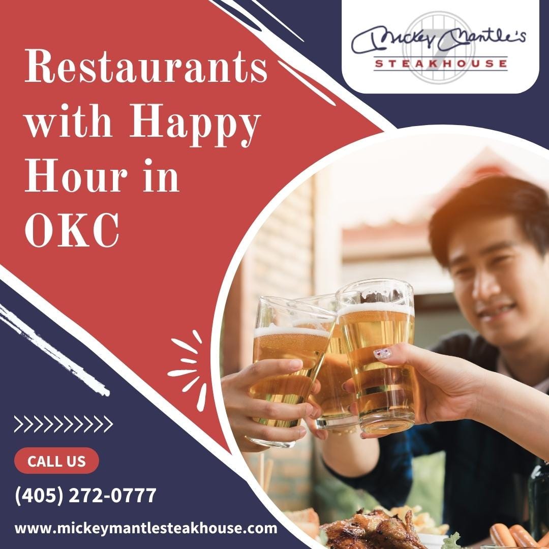 Restaurants With Happy Hour In OKC Mickeymantlesteakhouse Medium Restaurants With Happy Hour In OKC Mickeymantlesteakhouse Medium