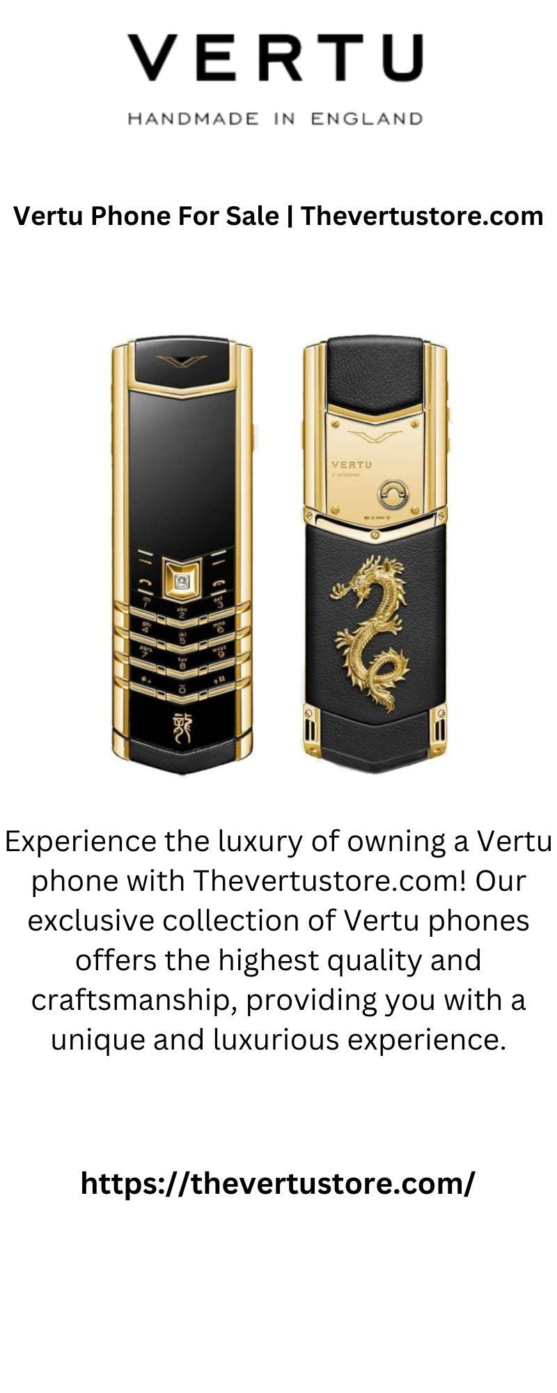 Experience Luxury at Your Fingertips: Buy Vertu Mobile Phones Online | by  Sthevertu | Medium
