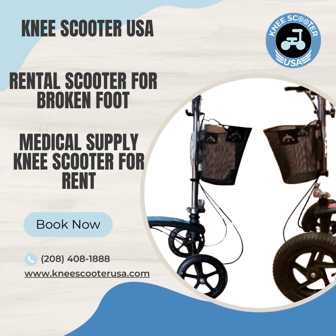 Explore Convenient Knee Scooters for Foot Injuries at Knee Scooter USA