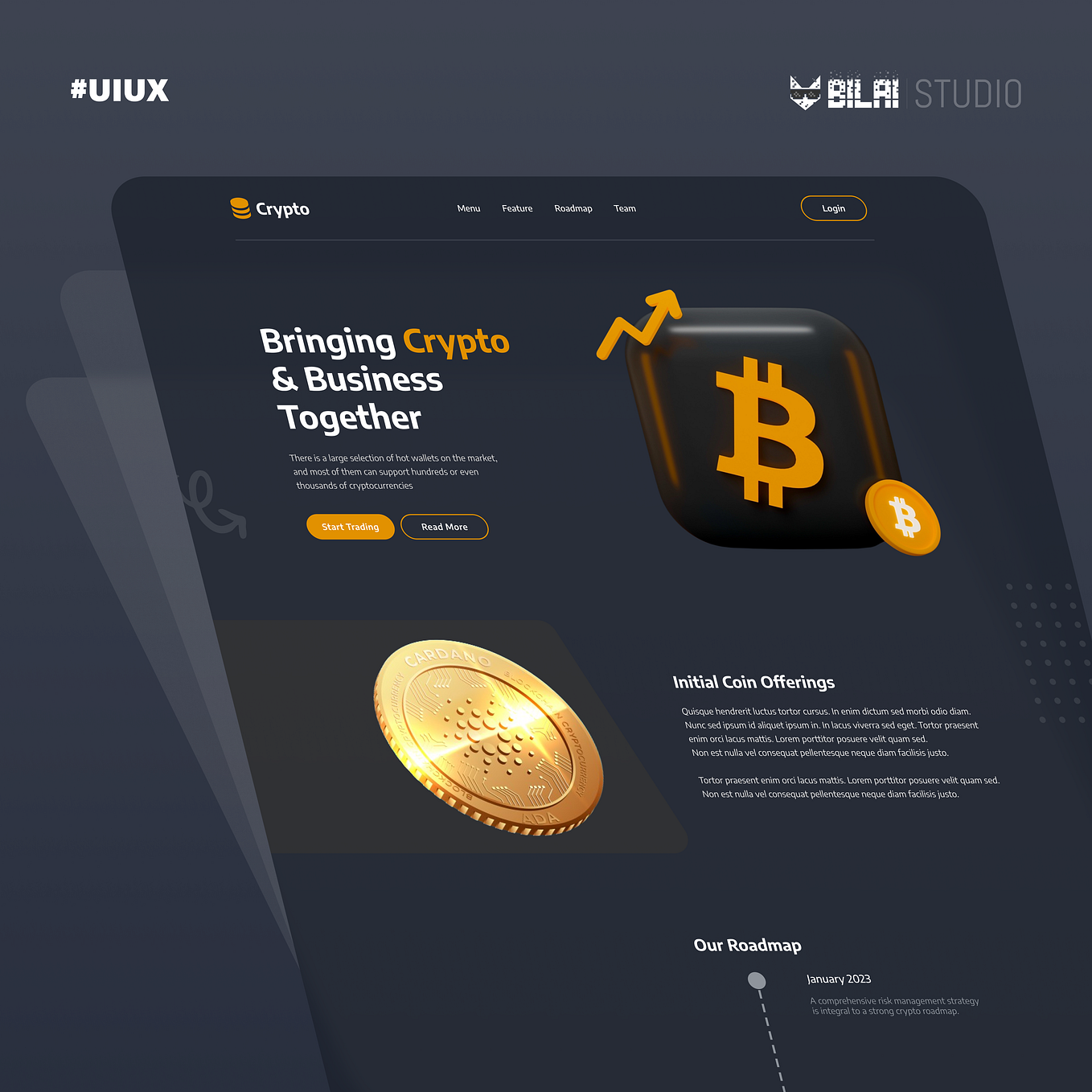 Resume website UI/UX Design - Bilai Studio - Medium