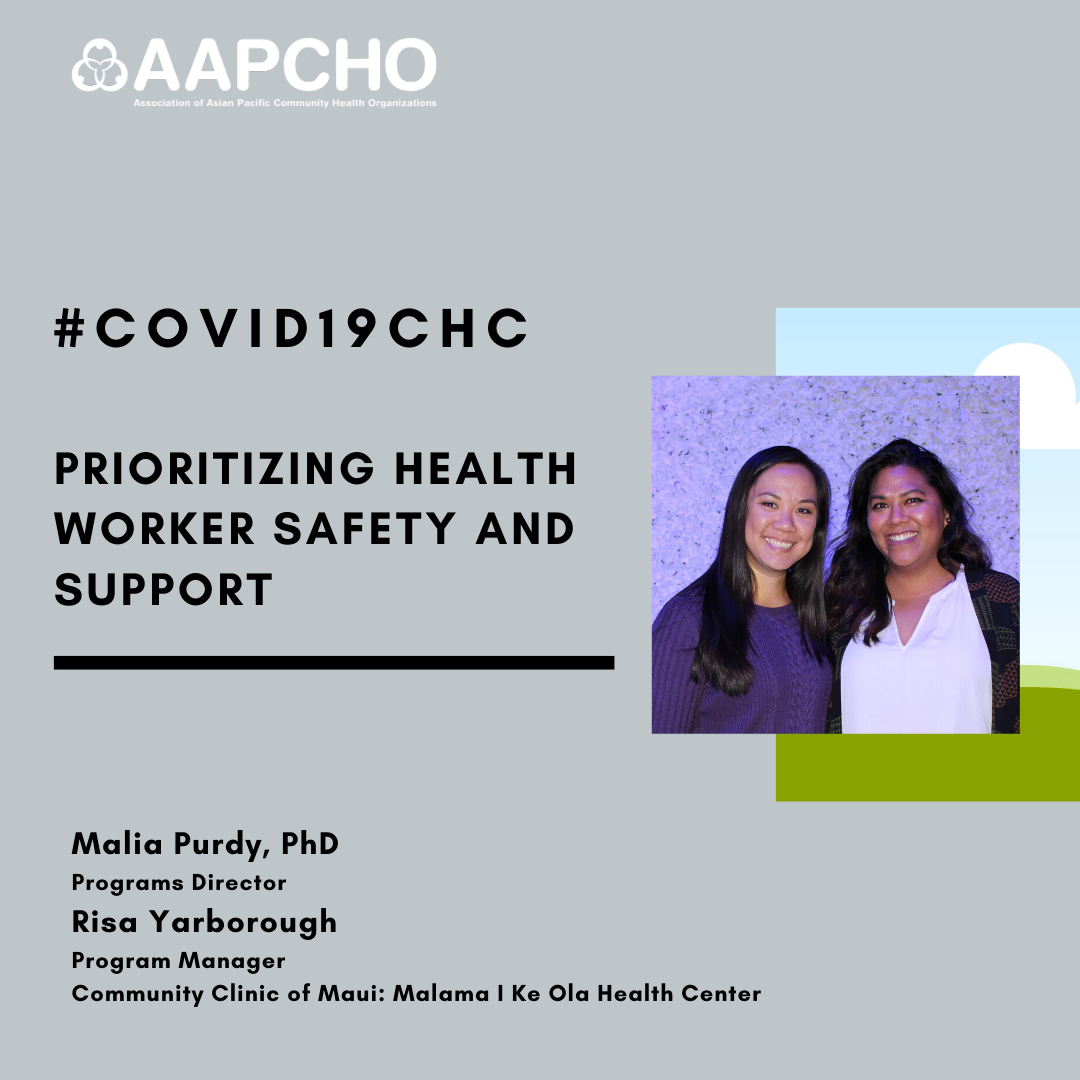 #COVID19CHC: Prioritizing Health Worker Safety and Support